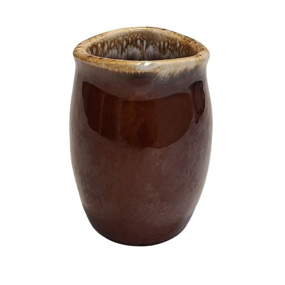 Hull Pottery Creamer Pitcher Brown Drip Glaze Oven Proof USA - Picture 4 of 7